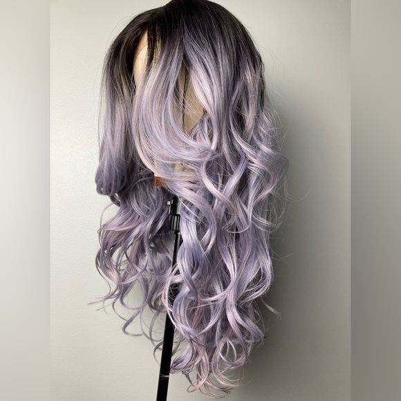 Ombre Light Gray Lace Wigs - Picture 10 of 14
